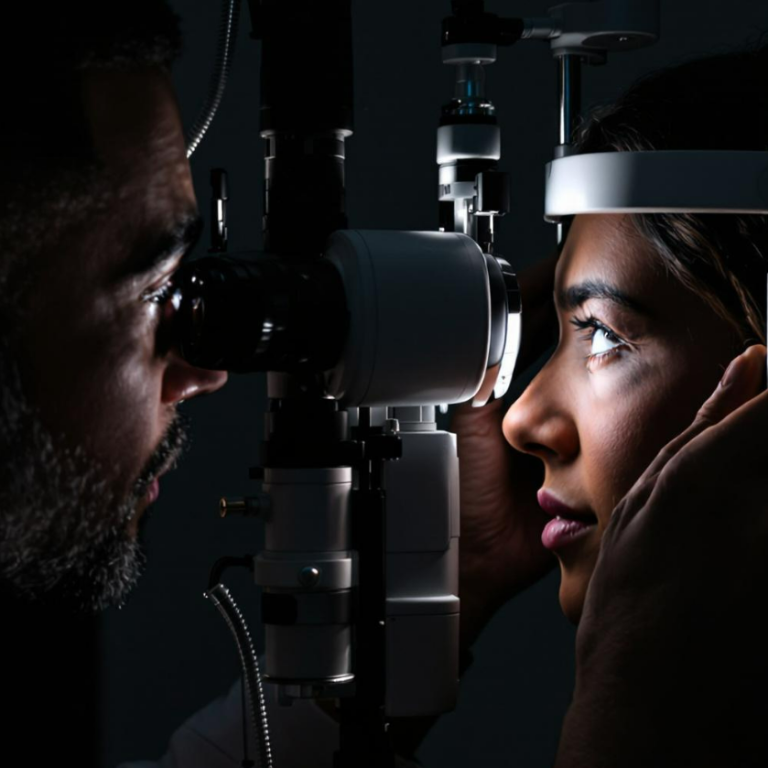 Slit lamp exam